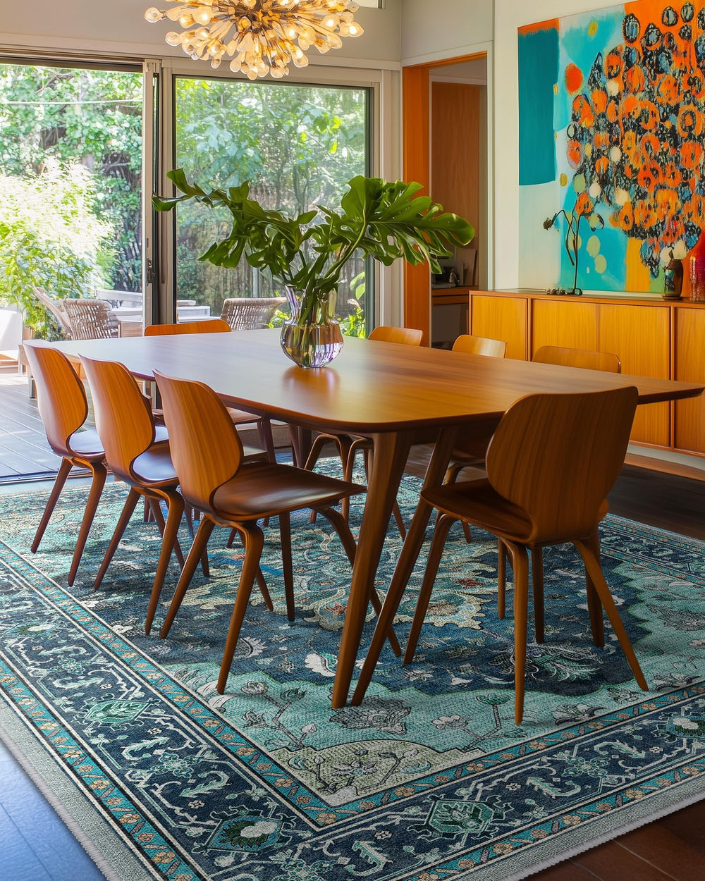 8'x10' Floral Vintage Distressed Area Rug - From Where - 