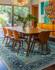8'x10' Floral Vintage Distressed Area Rug - From Where - 