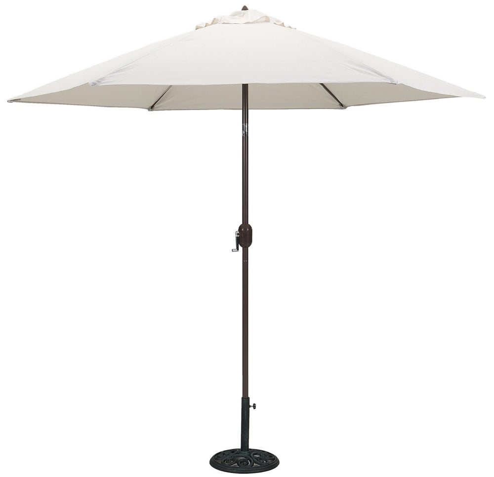 9 Ft Bronze Aluminum Patio Umbrella - From Where - 
