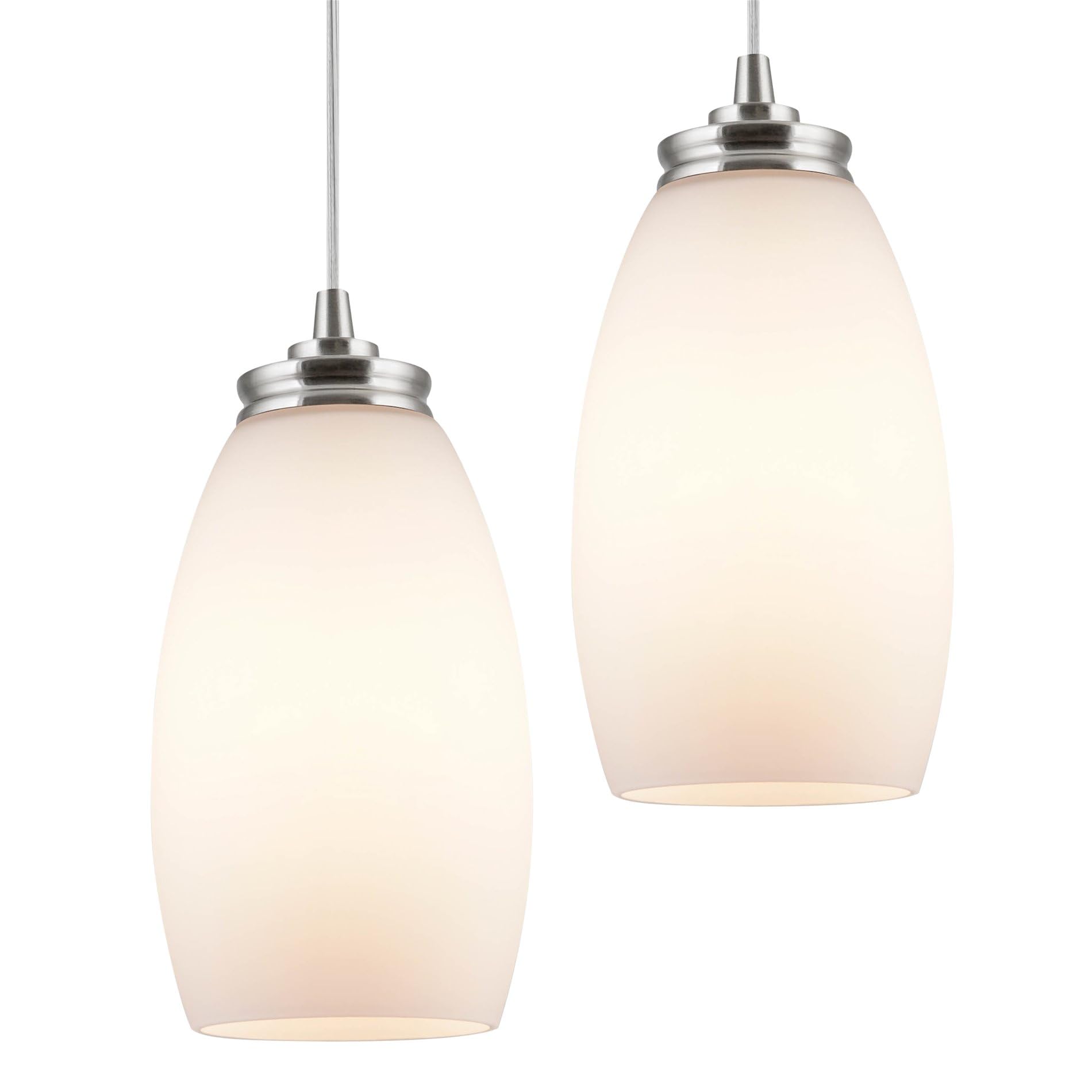 9" Modern Oval Mini Pendant Light - From Where - 