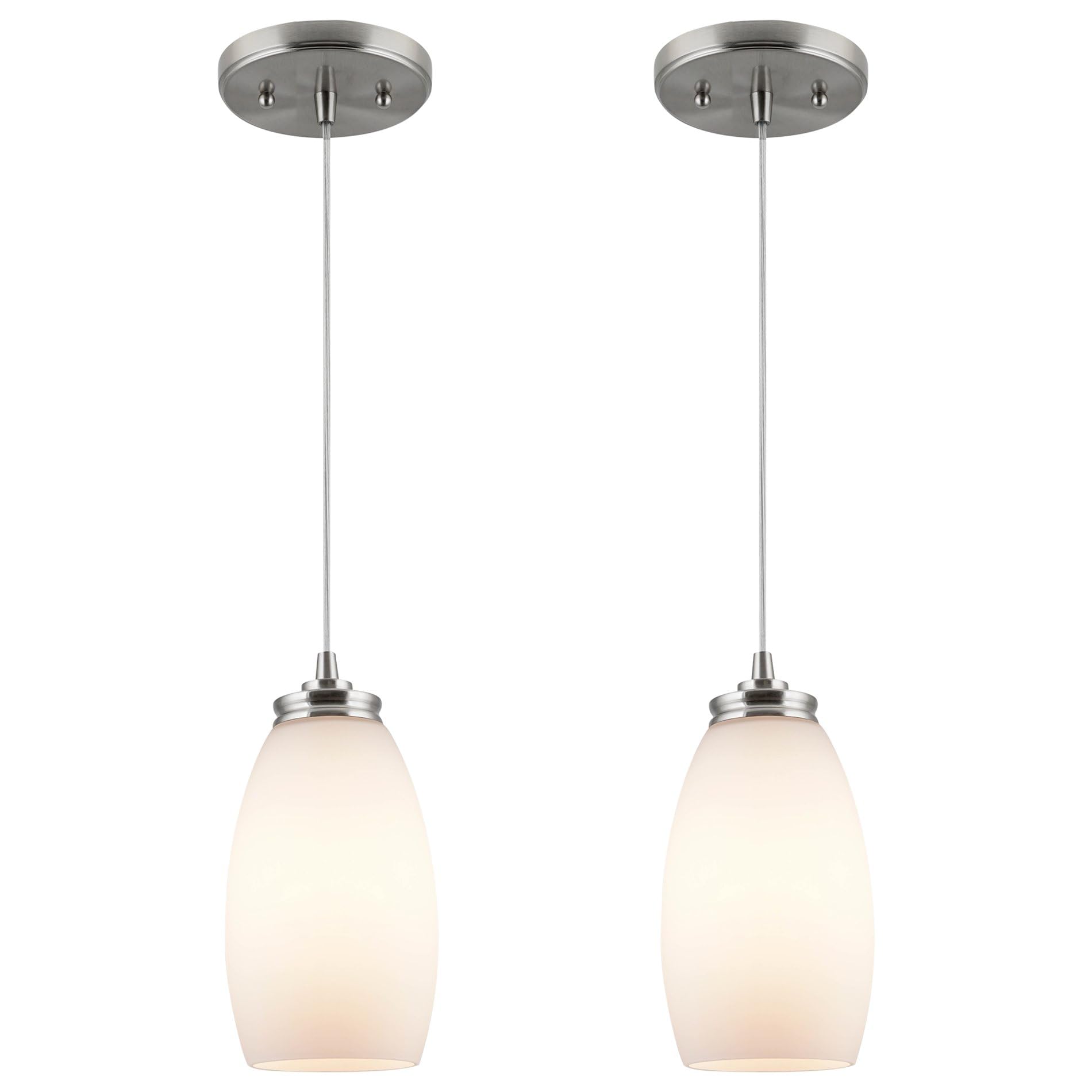 9" Modern Oval Mini Pendant Light - From Where - 