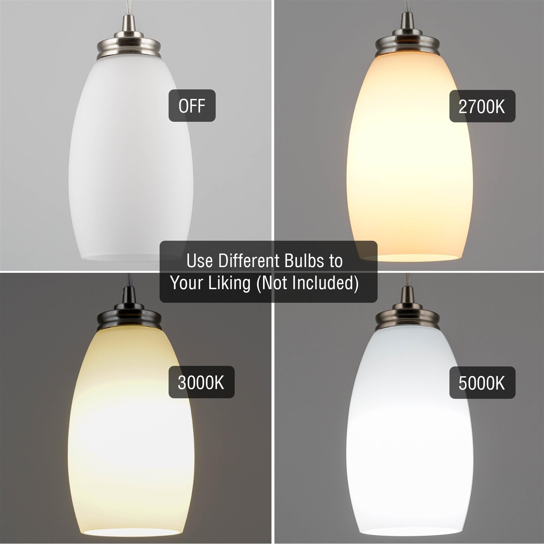 9&quot; Modern Oval Mini Pendant Light - From Where - 