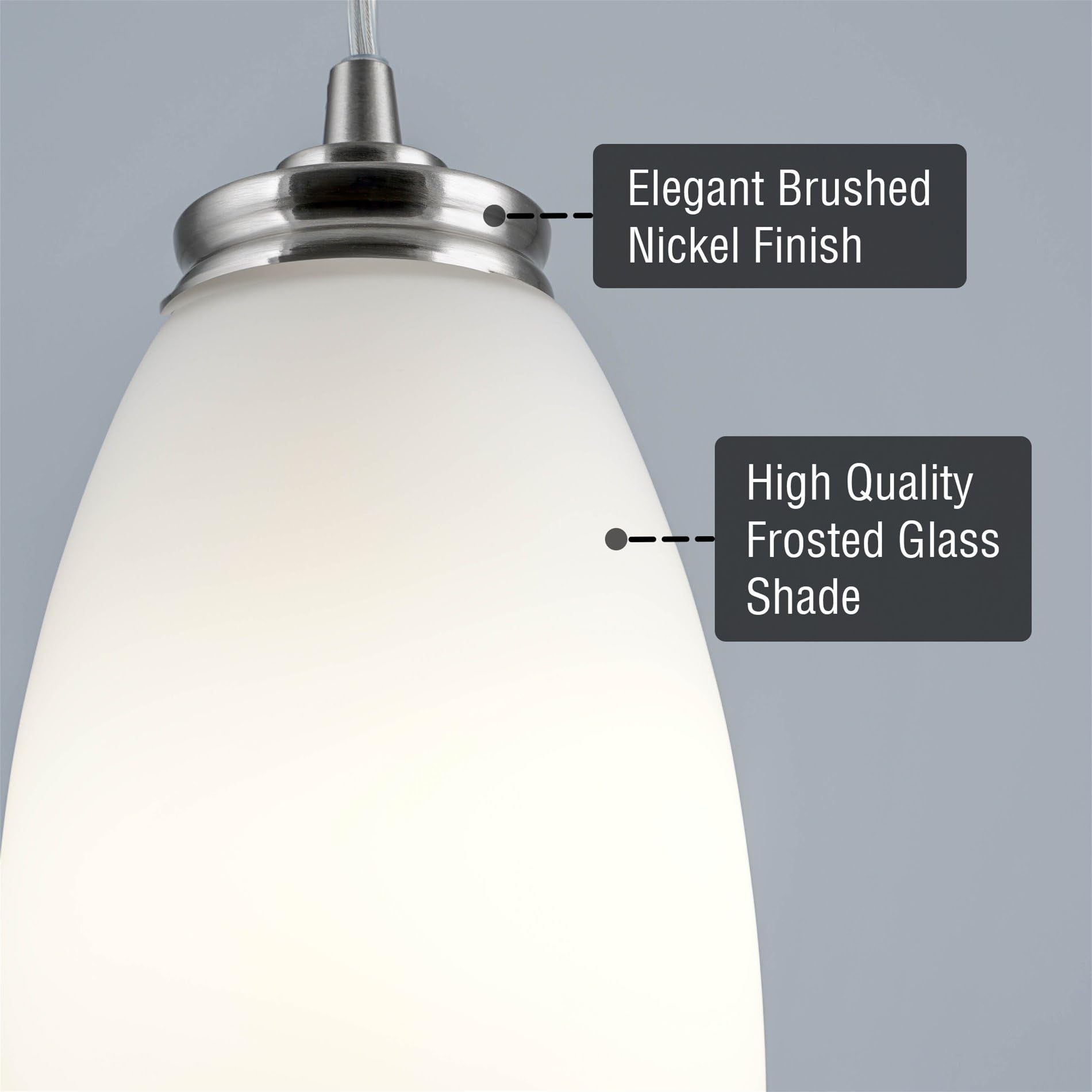 9&quot; Modern Oval Mini Pendant Light - From Where - 