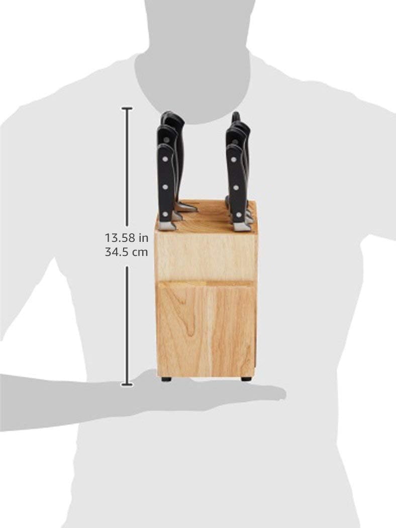 9 Pieces Wood Knife Block Set - From Where - 