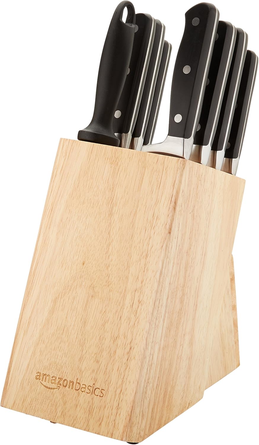 9 Pieces Wood Knife Block Set - From Where - 