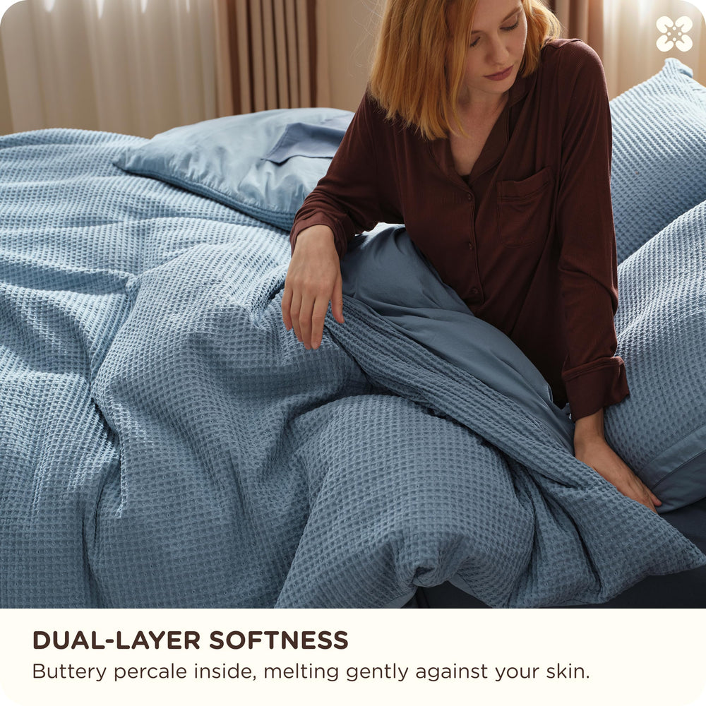 Waffle Weave Bedding Set