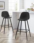 Upholstered Seat Bar Stools (Set of 2)