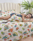 Coastal Starfish Queen Quilt Set