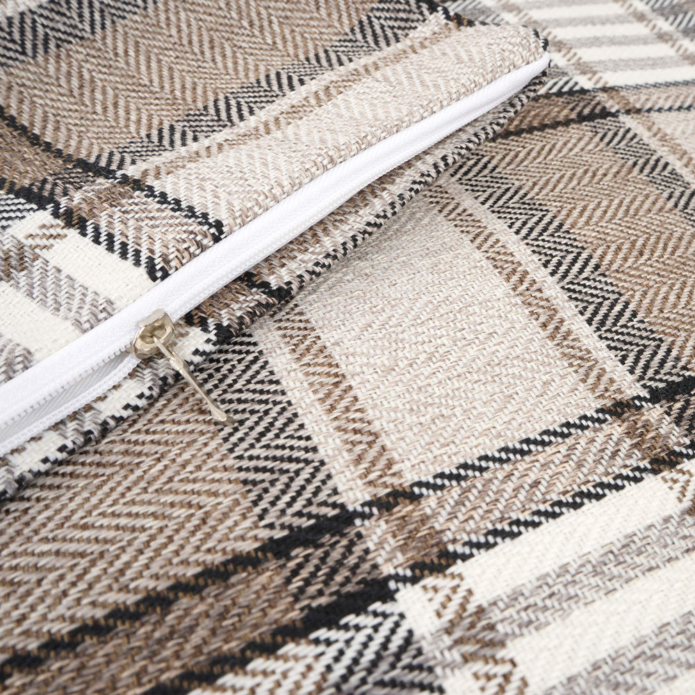 Plaid Throw Pillowcase (Set of 2)