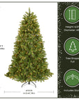 6.5ft Pre-Lit Downswept Douglas Fir Tree