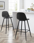 Upholstered Seat Bar Stools (Set of 2)