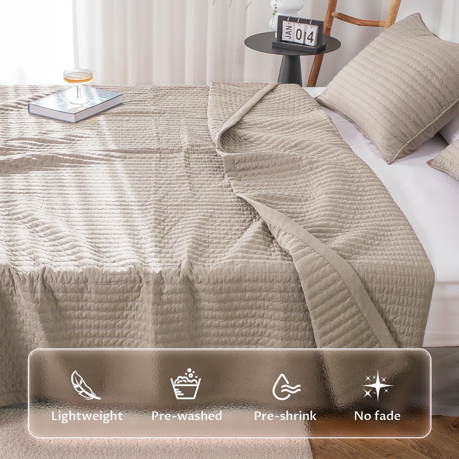 Minimalist King Quilt Set