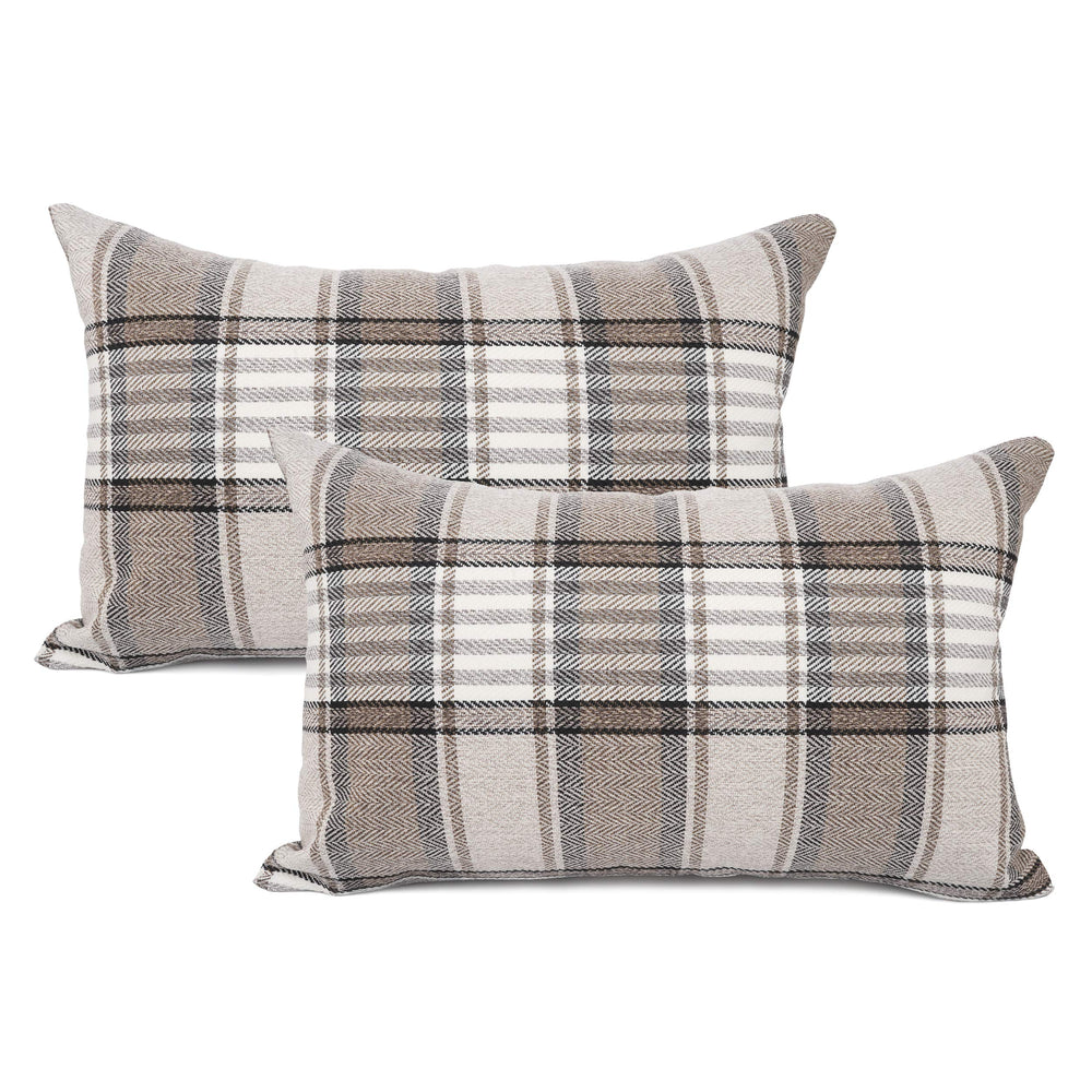 Plaid Throw Pillowcase (Set of 2)