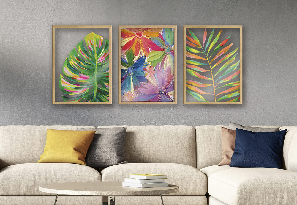 Monstera Framed Glass Wall Art