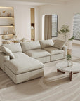 Cloud Modular Sectional Sofa with Storage Ottoman