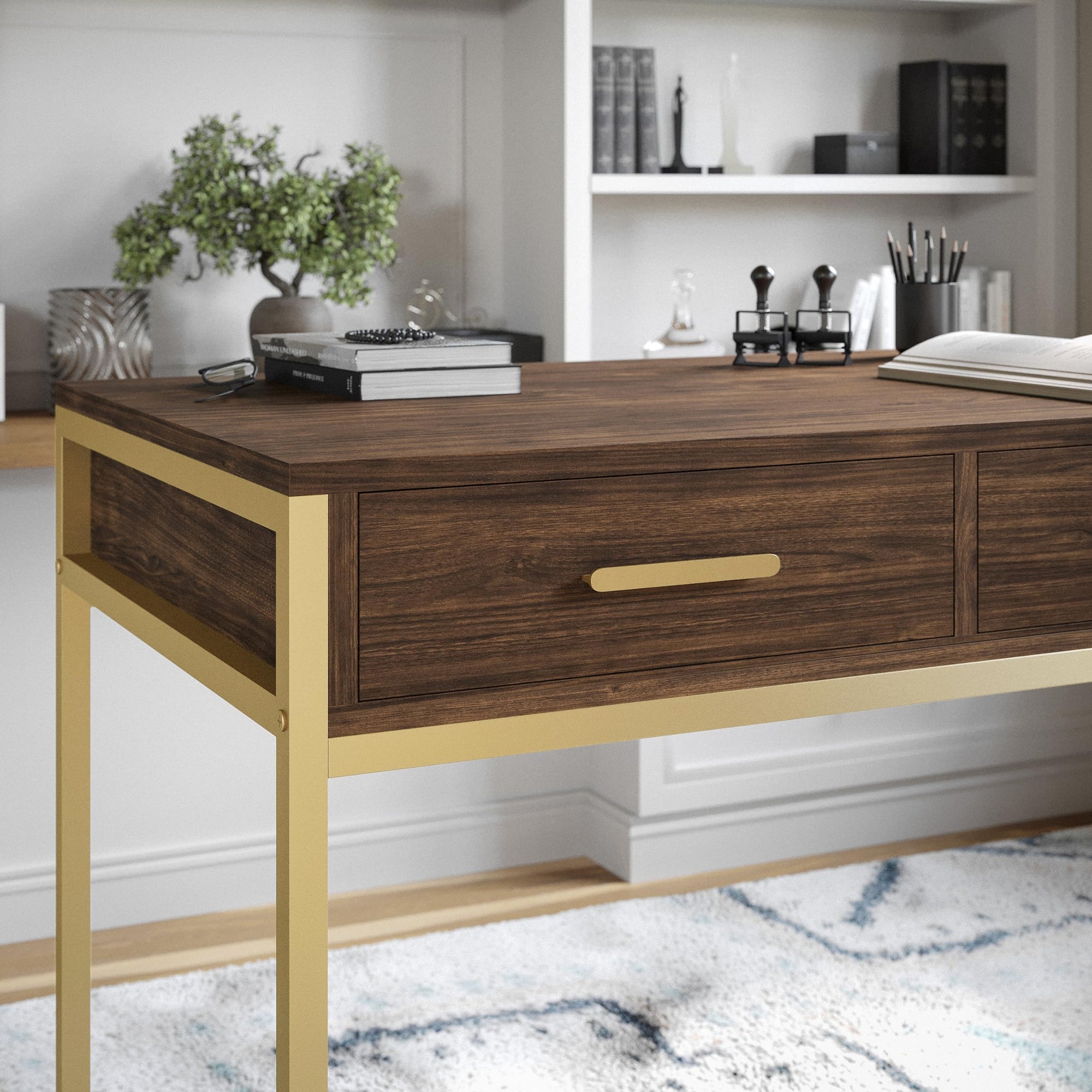 Office Desk with 3 Drawers