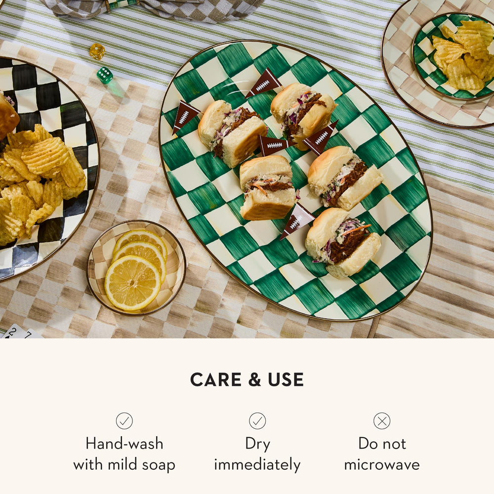 Enamel Oval Serving Platter