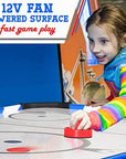 SereneLife 4.5 ft Powered Air Hockey Table with LED Scoreboard
