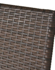 Cinque Terre Wicker Stacking Chairs, Set of 4, Multibrown/ Textured Beige