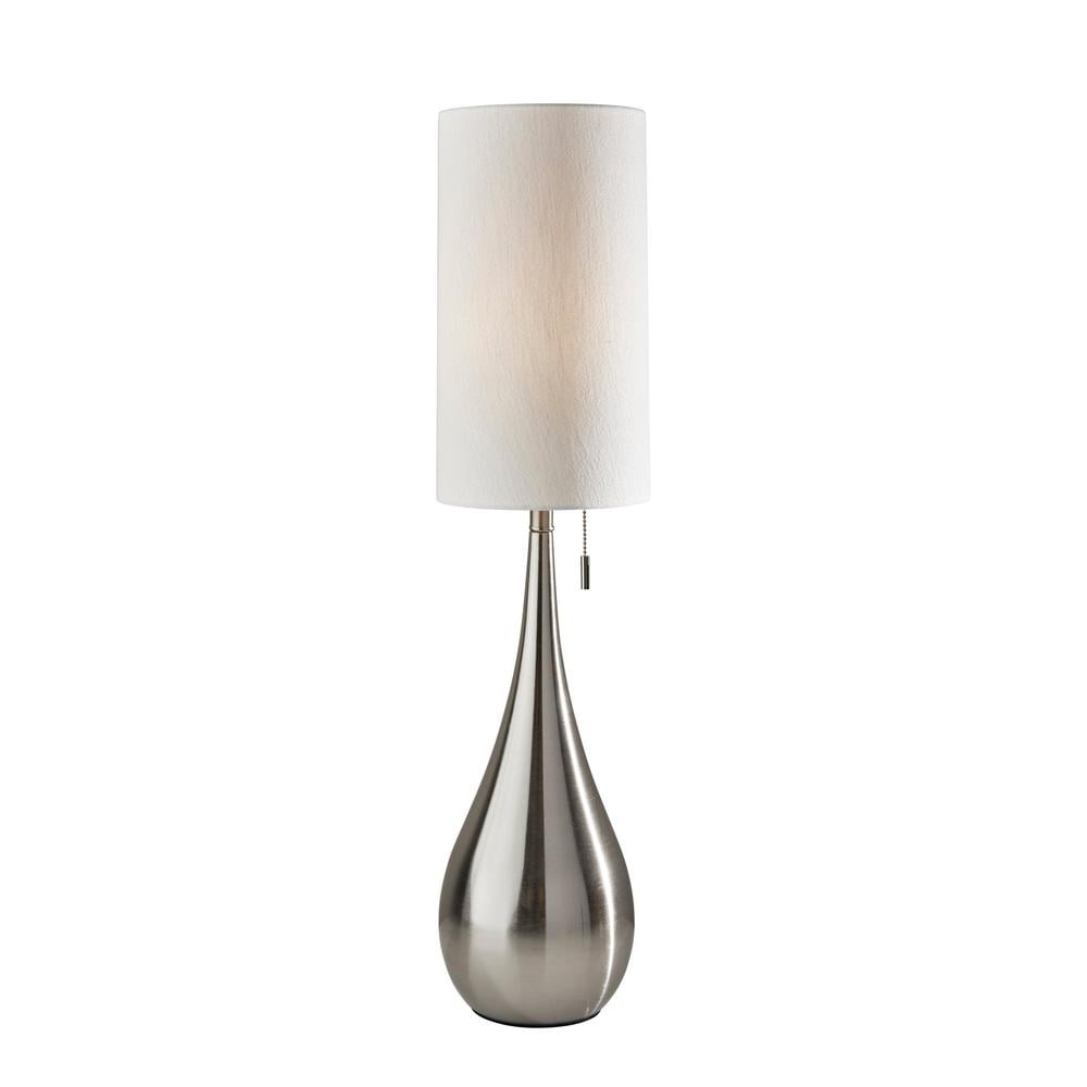 Adesso Christina Table Lamp, Brushed Steel