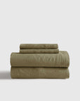 European Linen Sheet Set with Flat Sheet