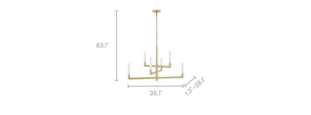 Axis Tiered Chandelier