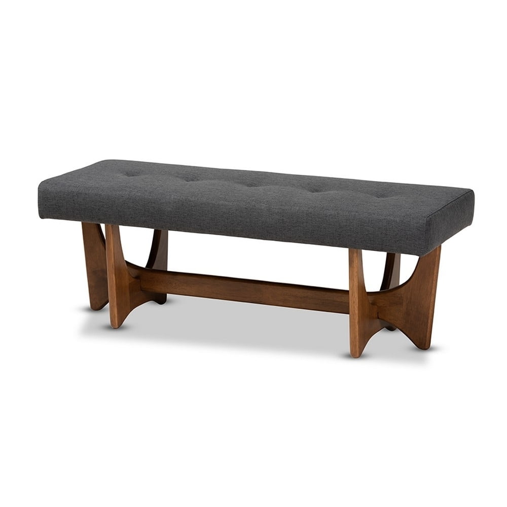 https://www.walmart.com/ip/Baxton-Studio-Theo-Mid-Century-Modern-Dark-Grey-Fabric-Upholstered-Walnut-Finished-Bench/728646884