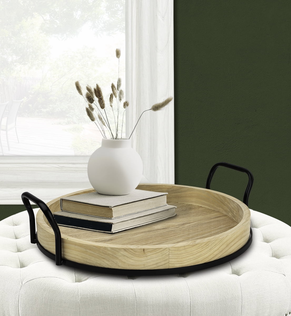https://www.walmart.com/ip/Better-Homes-Gardens-17-inch-Round-Light-Wood-and-Metal-Tray/1315880229
