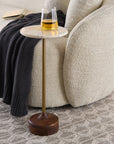Better Homes & Gardens Aster Drink Table, White Marble