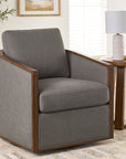 Better Homes & Gardens Windsor Swivel Accent Chair, Cream