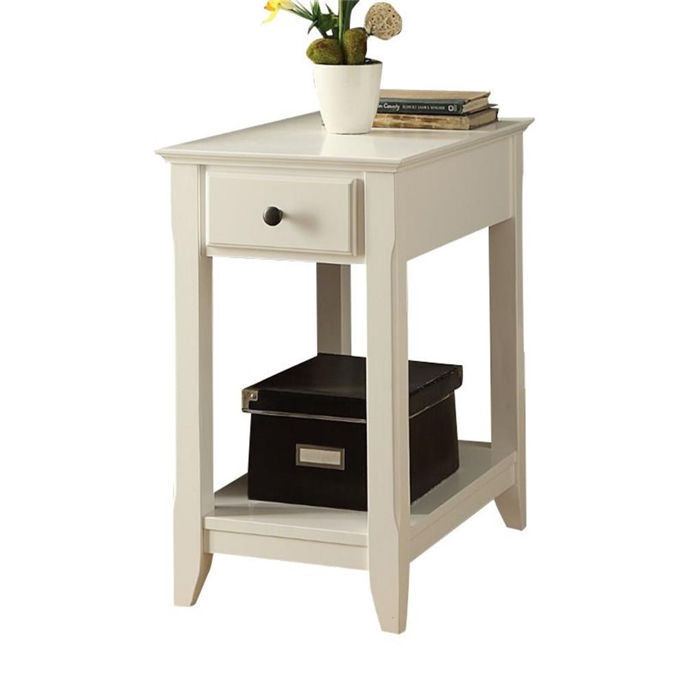 Bowery Hill End Table in White