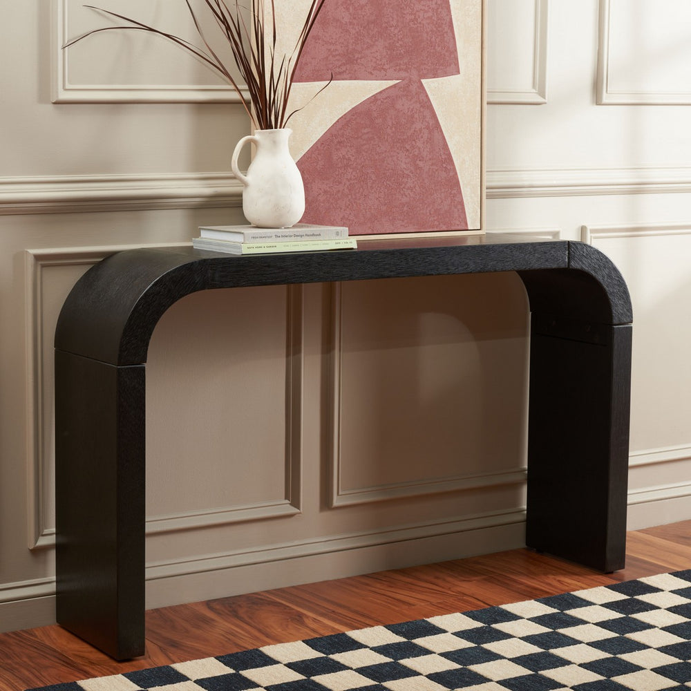 Liasonya Curved Console Table