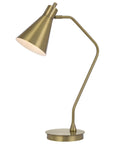 Cal Lighting Type A led bulb 12W max. Capstone task metal table lamp with swivel shade