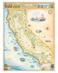 California State Hand-Drawn Map