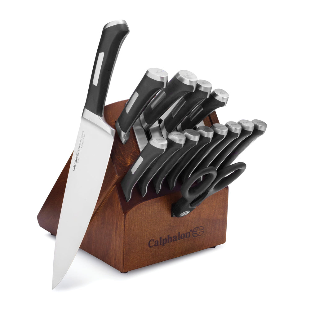 Calphalon Precision Cutlery Self Sharpening Knife Block Set with SharpIN™ Technology, 15 Piece