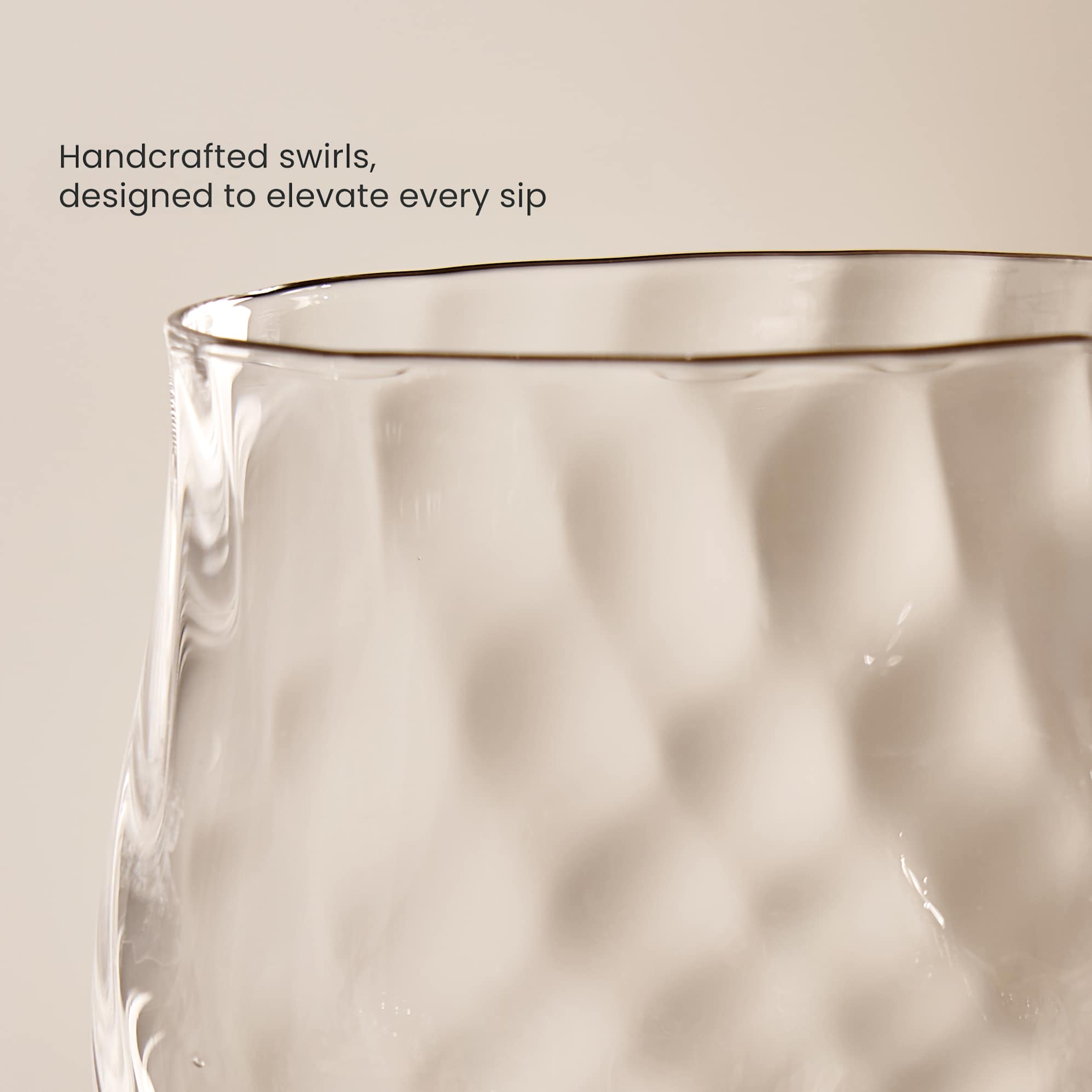 Cascade Coupe Glasses, Set of 4