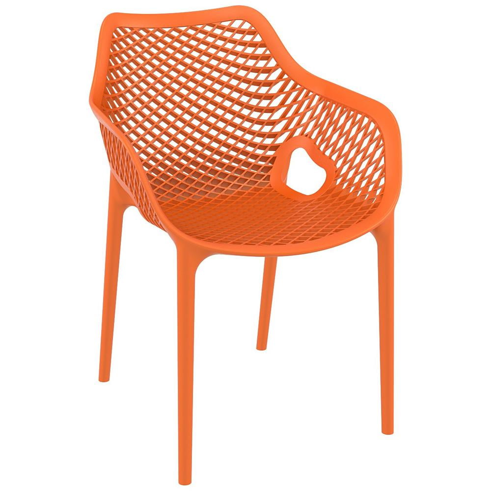 Compamia Air XL Outdoor Patio Dining Arm Chair in Orange