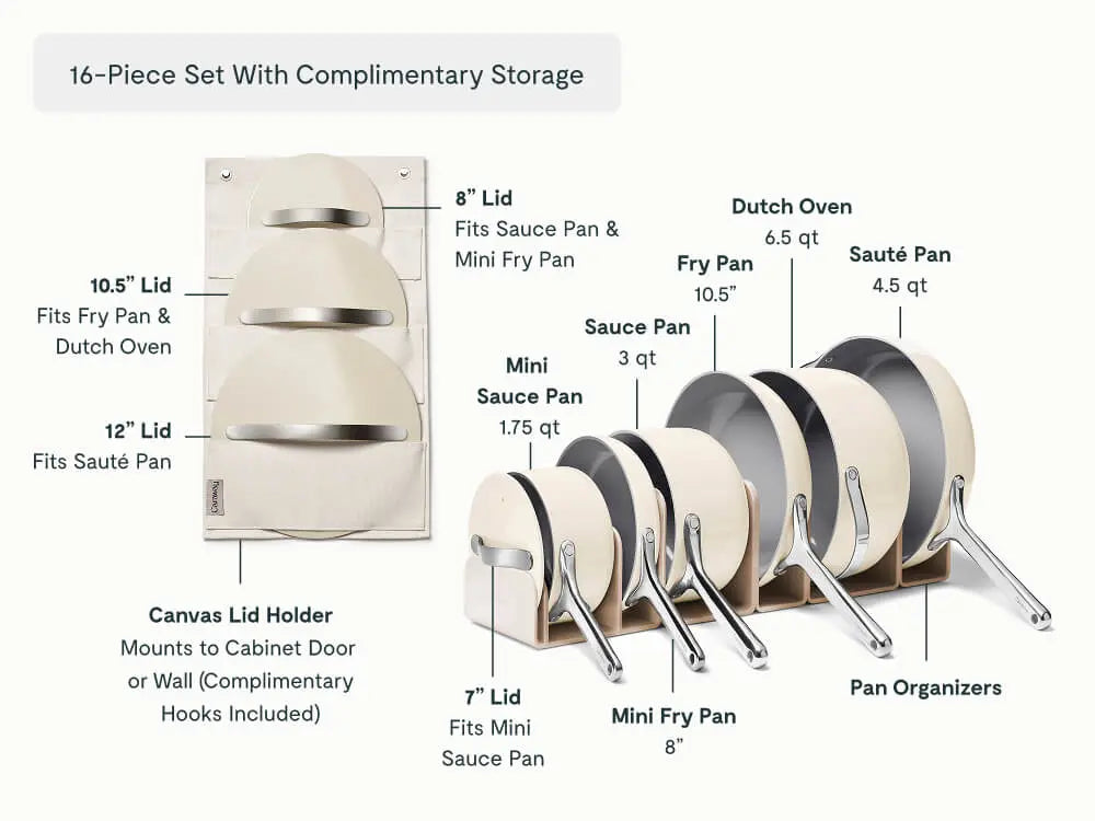Ceramic Cookware & Minis Set | Nonstick Pots & Pans Set | Non-Toxic