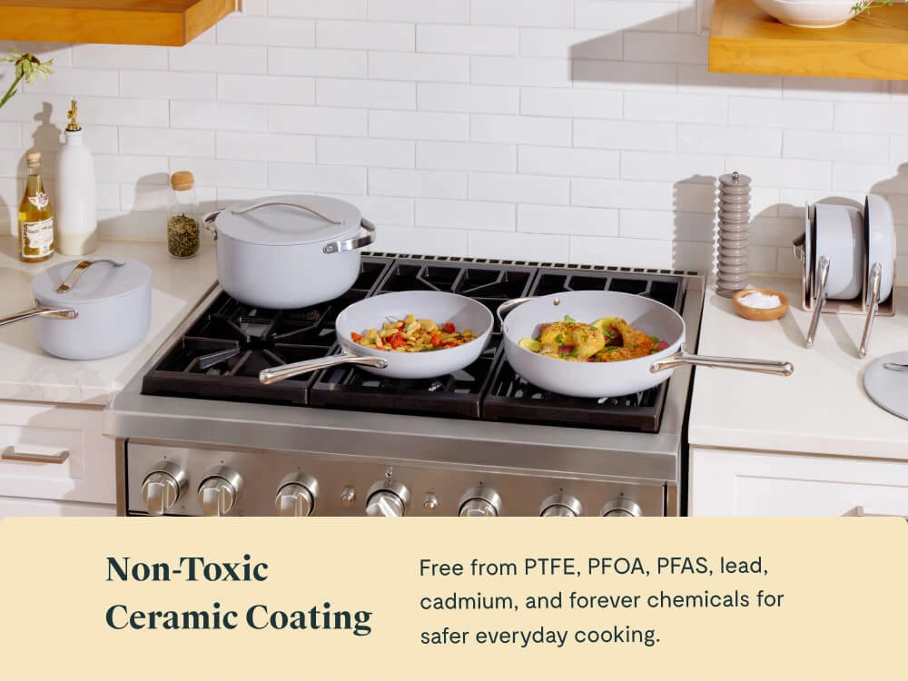 Ceramic Cookware & Minis Set | Nonstick Pots & Pans Set | Non-Toxic