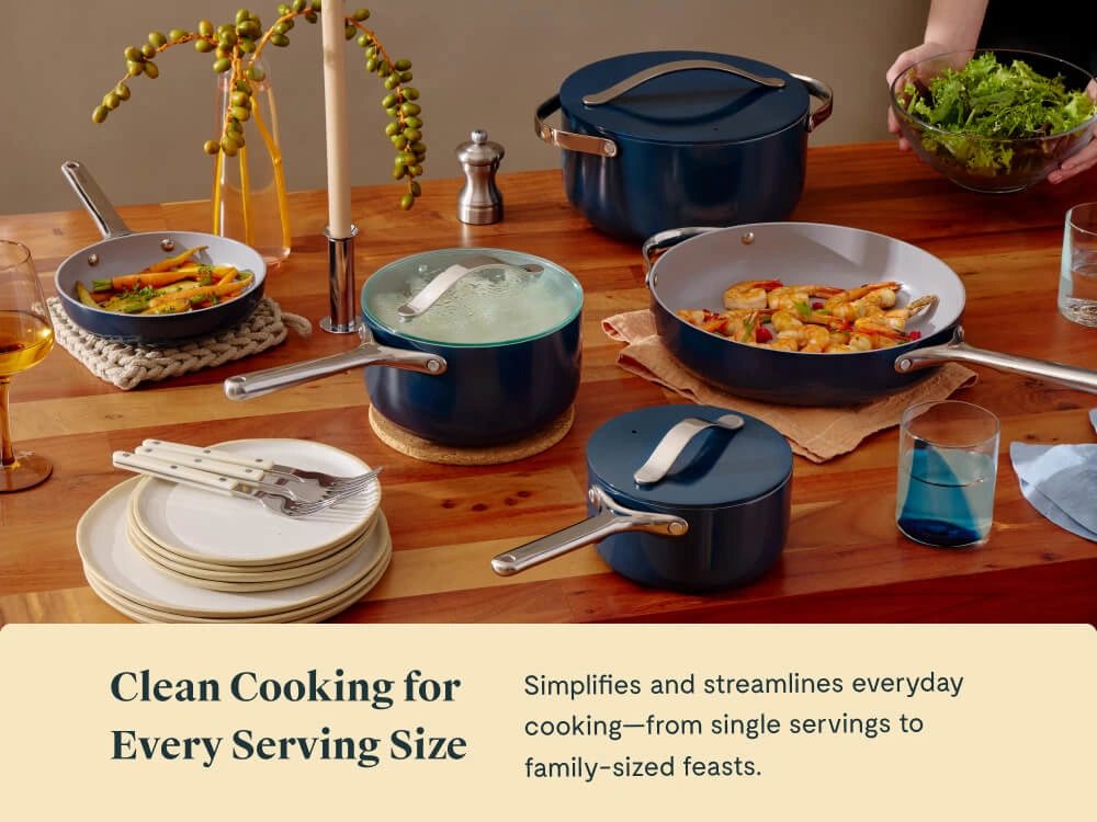 Ceramic Cookware & Minis Set | Nonstick Pots & Pans Set | Non-Toxic