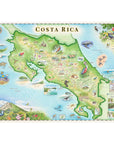 Costa Rica Hand-Drawn Map