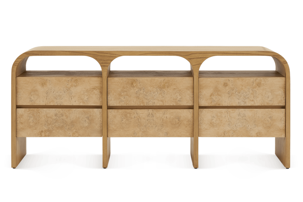 Crescent 6-Drawer Dresser
