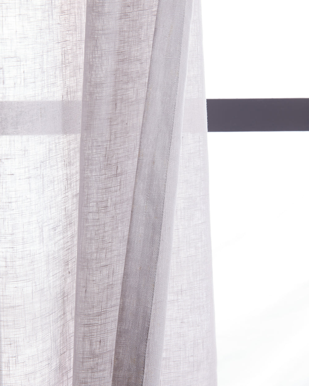 European Linen Sheer Curtain Set (Set of 2)