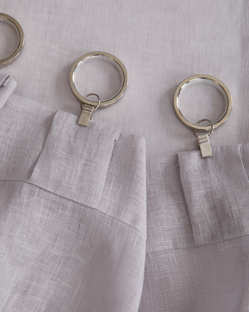 European Linen Sheer Curtain Set (Set of 2)