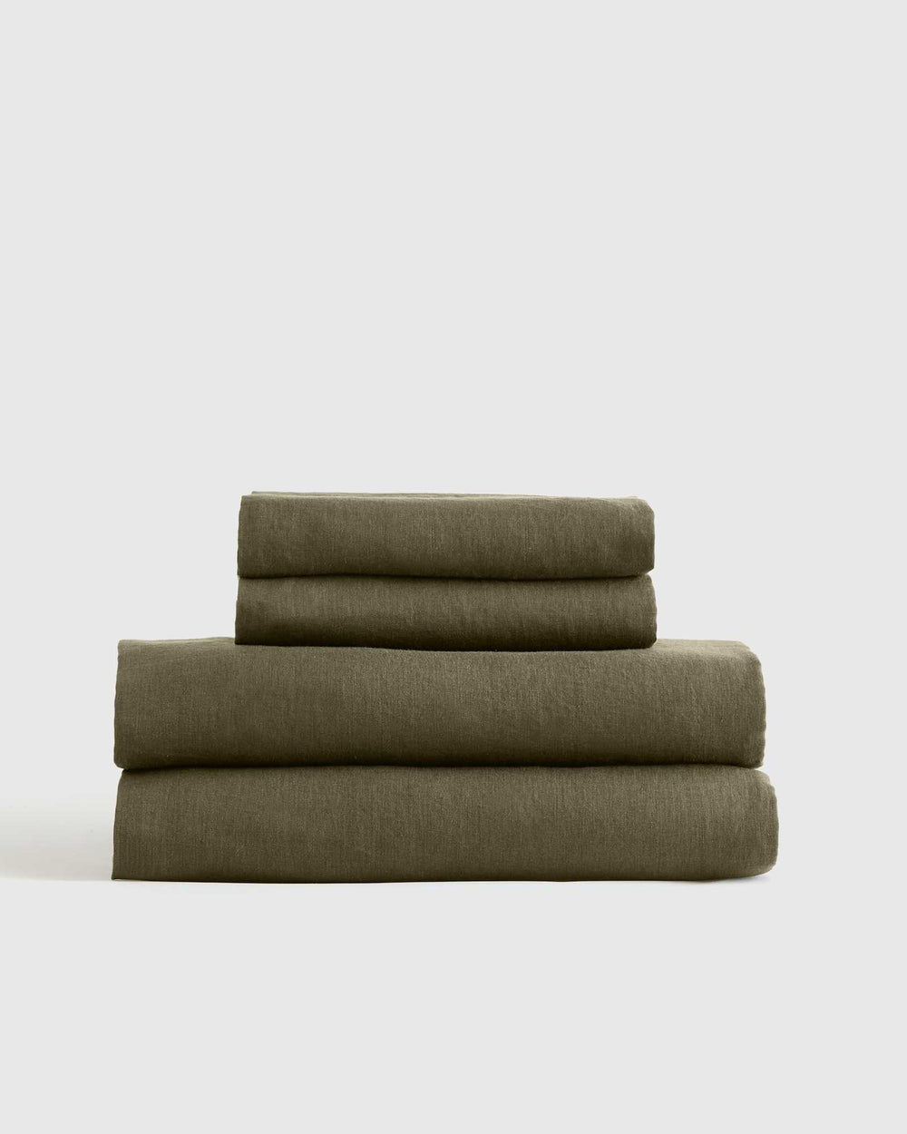 European Linen Sheet Set with Flat Sheet