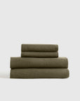 European Linen Sheet Set with Flat Sheet
