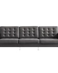 Loft Tufted Vegan Leather Sofa