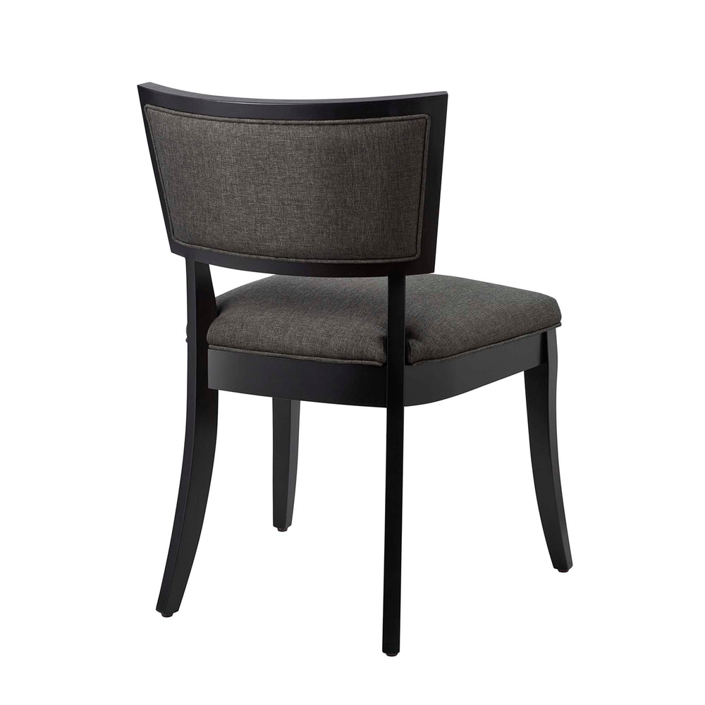 Pristine Upholstered Fabric Dining Chairs Set of 2
