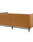 Devote Channel Tufted Vegan Leather Loveseat
