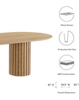 Senja 95" Oval Dining Table